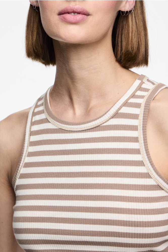 PCRUKA BOXER TANK TOP JRS NOOS BC 17133673 SILVER MINK/CLOUD DANCER